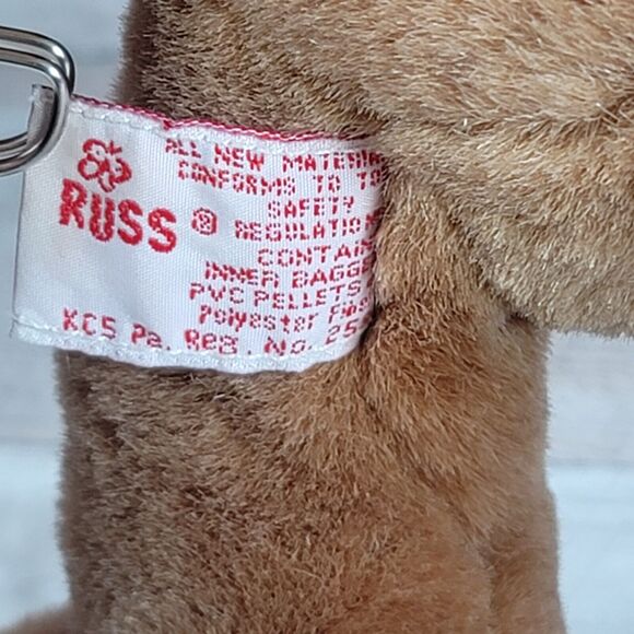 Lion Plush MAXIMILIAN Russ Berrie Fuzzy Mane Stuffed Animal Vintage - Picture 10 of 10